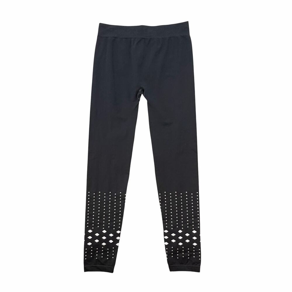 Title Nine NEW All About That Base Black White Sporty Athleisure Ankle Leggings